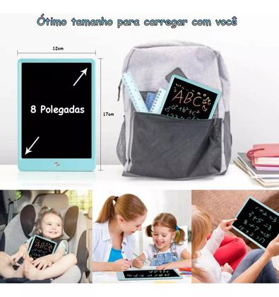 Imagem de Lousinha Mágica Infantil 8 Polegadas Para Desenhar Tela Lcd