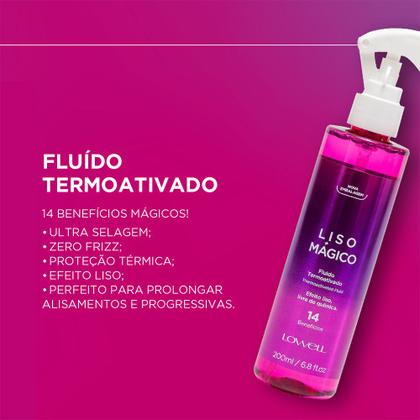 Imagem de Lowell Liso Mágico  - Fluido Termoativado 200ml