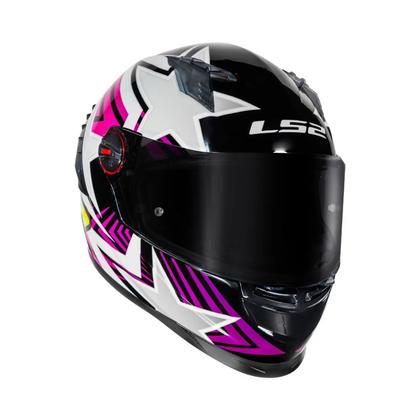 Imagem de Ls2 capacete ff358 pro estellar blk pink/purple 56/s