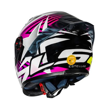 Imagem de Ls2 capacete ff358 pro estellar blk pink/purple 56/s