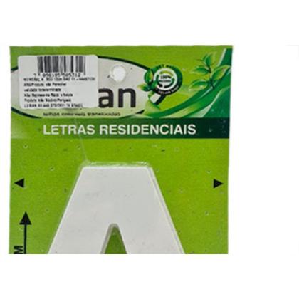 Imagem de Lubian Letra  3D Branca Abs A 10Cm