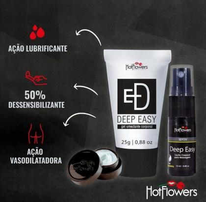 Imagem de Lubrificante Deep Easy Hot Flowers 25g