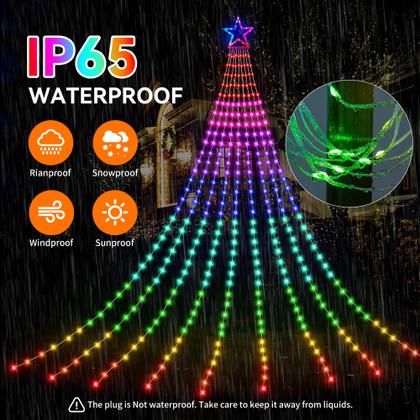 Imagem de Luces de Navidad PUHONG RGB con 335 LED y cambio de color