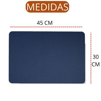 Imagem de Lugar Americano Dupla Face Azul e Gelo Premium Retangular