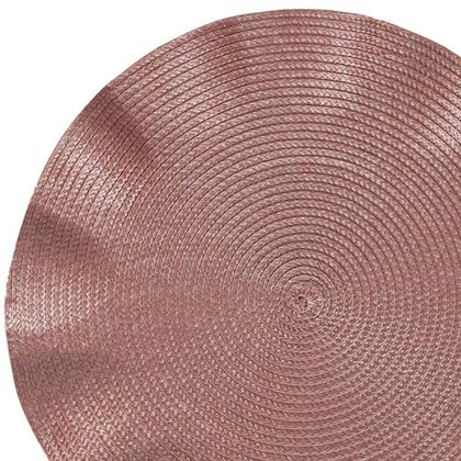 Imagem de Lugar Americano Redondo Waves Jolitex Rosa Queimado 38Cm