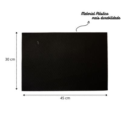 Imagem de Lugar americano retangular de plástico 30x45cm mesa posta