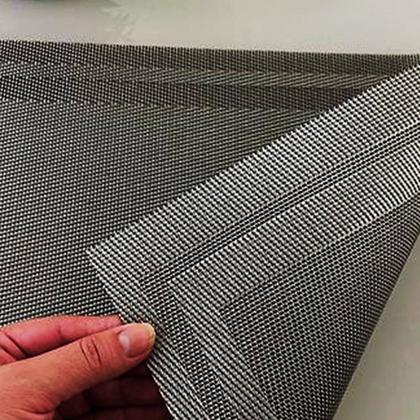 Imagem de Lugar Americano Retangular Mesa PVC Preto Executivo 30x45cm Em Casa Tem