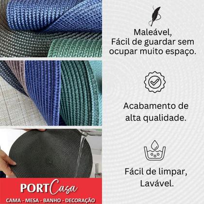 Imagem de Lugar Jogo Americano Multiuso Jolitex Avulso Sousplat Redondo 38cm