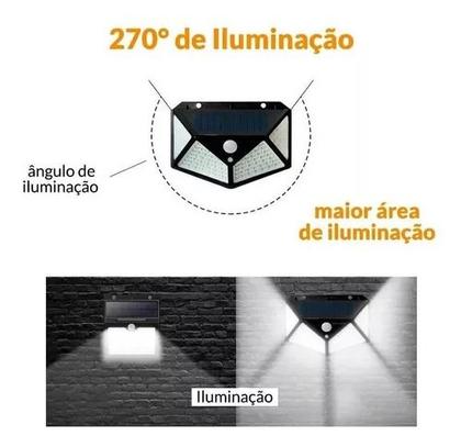Imagem de Luminária 100 LEDs - Sensor de Presença para Garantir a Comodidade