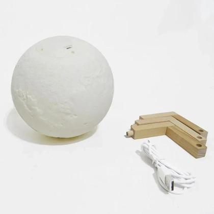 Imagem de Luminaria 3D Lua Cheia 15Cm Usb Touch