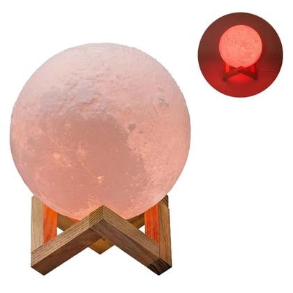 Imagem de Luminaria 3D Lua Cheia 15Cm Usb Touch