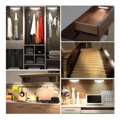 Imagem de Luminária 5W Barra Led Branco USB Quarto Cozinha Recarregável