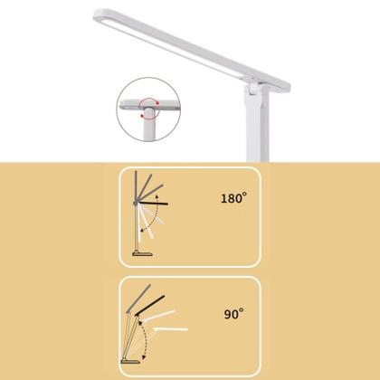 Imagem de Luminária Abajur Articulada Luz Branca Usb Leitura Recarregável
