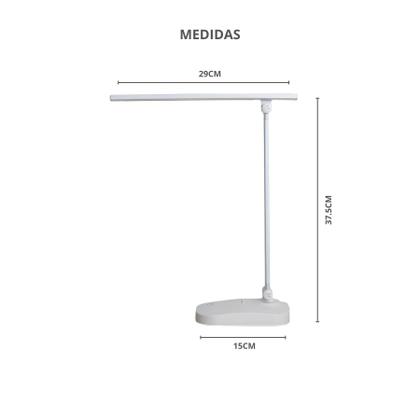 Imagem de Luminária Abajur Articulada Luz Branca Usb Leitura Recarregável
