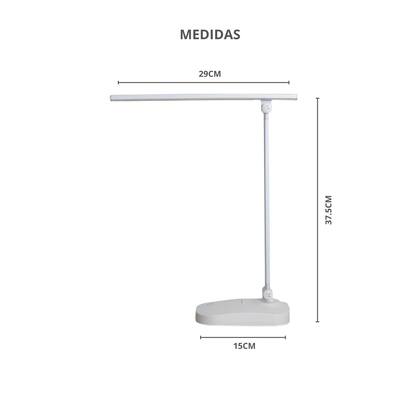 Imagem de Luminária Abajur Articulada Luz Branca Usb Recarregável Leitura
