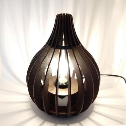 Imagem de Luminária Abajur De Mesa Capadócia Mod. Gota Tabaco