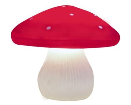 Imagem de Luminária Abajur de Mesa Cogumelo Decoração Quarto Infantil Led Bivolt Iluminação  Presente Usare