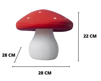 Imagem de Luminária Abajur de Mesa Cogumelo Decoração Quarto Infantil Led Bivolt Iluminação  Presente Usare