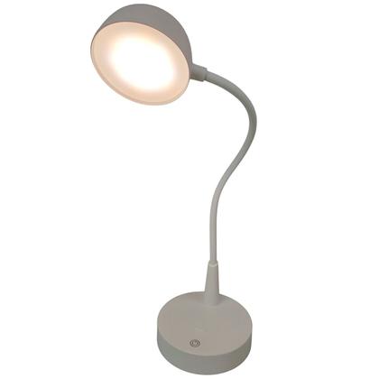 Imagem de Luminaria Abajur de Mesa Touch Led 3 Tons Flexivel USB Bateria Recarregavel Quarto Sala Cabeceira Escritorio Iluminaçao Decoraçao