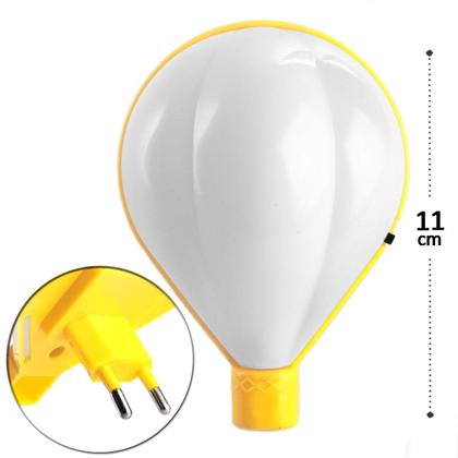 Imagem de Luminária Abajur de Tomada Bivolt Balão Led Color