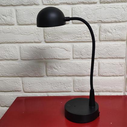 Imagem de Luminaria Abajur LED 3 Tons Touch Flexivel USB Bateria Recarregavel Mesa Sala Quarto Cabeceira Trabalho Home Office Recepçao Escritorio Iluminaçao Dec
