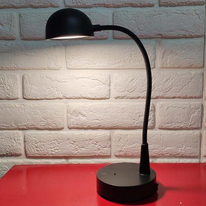 Imagem de Luminaria Abajur LED 3 Tons Touch Flexivel USB Bateria Recarregavel Mesa Sala Quarto Cabeceira Trabalho Home Office Recepçao Escritorio Iluminaçao Dec