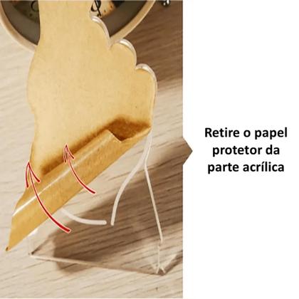 Imagem de Luminária Abajur Led 3d Urso na Lua Para Presentear EB61281