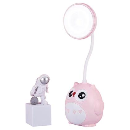 Imagem de Luminária Abajur Led Mesa Menino Menina Coruja Bivolt Quarto