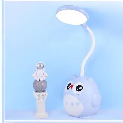 Imagem de Luminária Abajur Led Mesa Menino Menina Coruja Bivolt Quarto