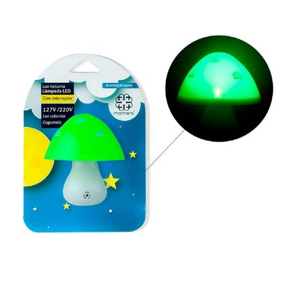 Imagem de Luminária Abajur Luz Noturna Led Com Sensor Escuro Cogumelo