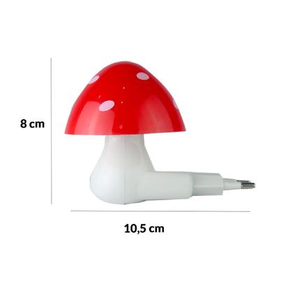Imagem de Luminária Abajur Luz Noturna Led Com Sensor Escuro Cogumelo