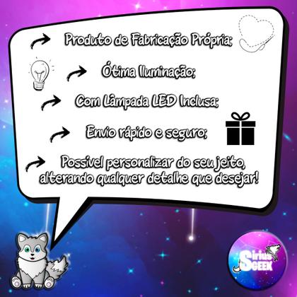 Imagem de Luminária Abajur Noite Estrelada de Van Gogh Arte Decoração