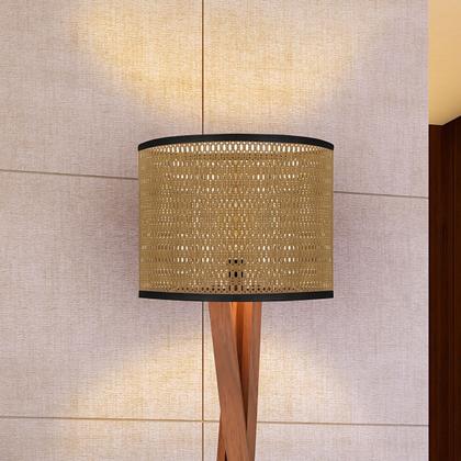 Imagem de Luminária Abajur Paris Cúpula Indiana Detalhada Sala Luxo Bivolt