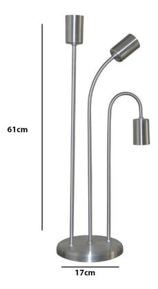 Imagem de Luminaria Abajur Retrô - Cobre Preto Inox - Ideal Para Sala