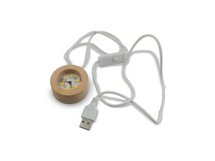 Imagem de Luminária Abajur USB Enfeite Decorativo Esfera de Vidro 3D Com Led Planetário Quarto