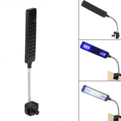 Imagem de Luminária Aquário Clip 48 Led Branco Azul Bivolt Gt834