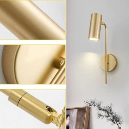Imagem de Luminária Arandela 38cm Parede 7 Watts LED 3 Cores Multitemperatura Metálica Gimpo KJBD-257
