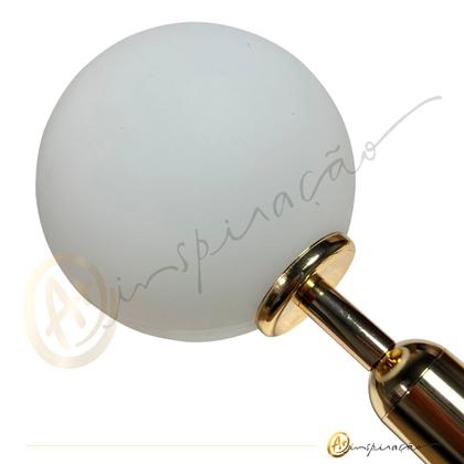 Imagem de Luminária Arandela De Parede Abaporu Globo Jabuticaba Bola Ø12cm G9 Dourado Bivolt