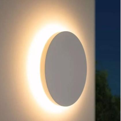 Imagem de Luminária Arandela Eclipse 3000k Luz Indireta 12w Ip65 Led Integrado
