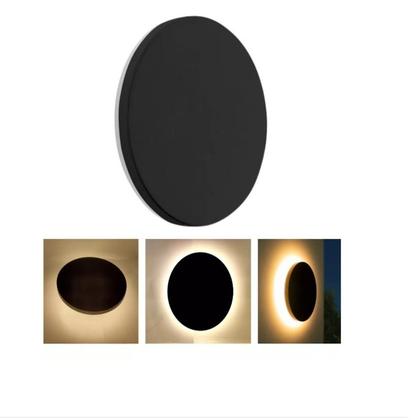 Imagem de Luminária Arandela Eclipse 3000k Luz Indireta 12w Ip65 Led Integrado