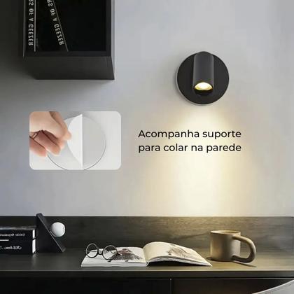 Imagem de Luminaria Arandela Parede Mesa Led 3 Tons Ajustaveis Touch Recarregavel Usb Portatil Iluminaçao Decoraçao Casa Exposiçao