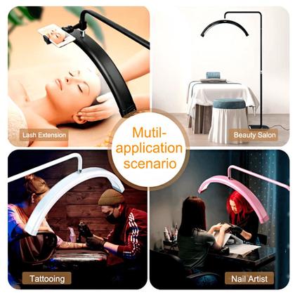 Imagem de Luminária Arco Meia Lua com Base de Chão Uso para Estética e Decoração Dgm