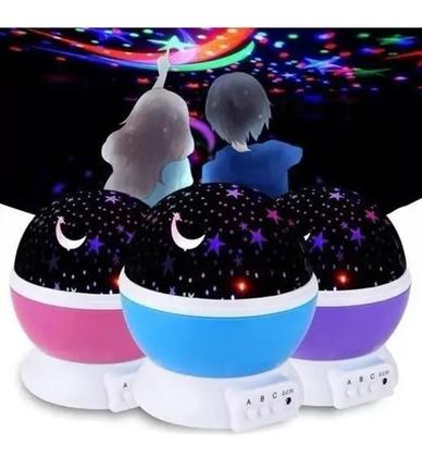 Imagem de Luminária  Baby Starry Night Light Projector para crianças, Projetor Moon Stars 12 Soft Master AZUL