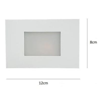 Imagem de Luminária Balizador Led Embutir Parede Escada C/ Lâmpada 4x2