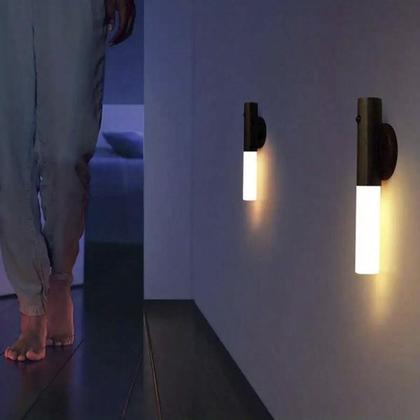 Imagem de Luminaria Bastao Sensor Movimento Detecta Presença Base Magnetica USB Parede Iluminaçao Recarregavel Decoraçao Multiuso