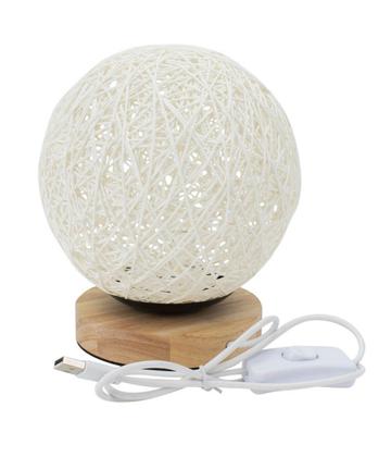 Imagem de Luminária Bola Branca 18x15x15cm
