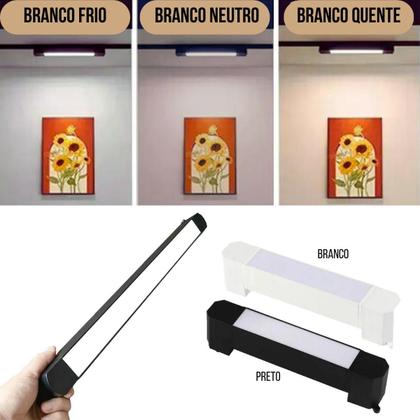 Imagem de Luminária (Branca) Luz Difusa Linear 30W De 46Cm Para Trilho