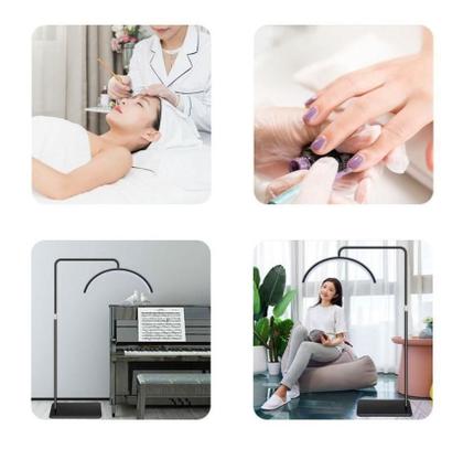 Imagem de Luminária Branca Piso Led Ring Light Arco Meia Lua Estética