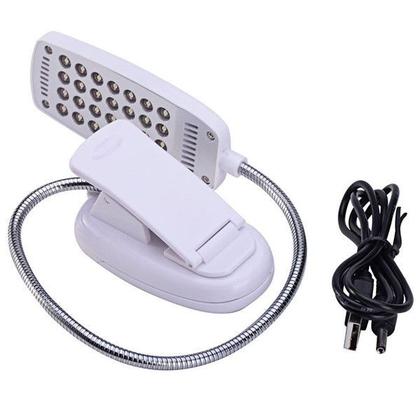 Imagem de Luminária c/haste flexível P/estante De Partitura c/28 Leds,presilha