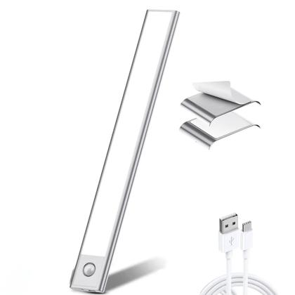 Imagem de Luminária C/ Sensor Recarregável Para Guarda Roupas Armário Cozinha 3 Tons